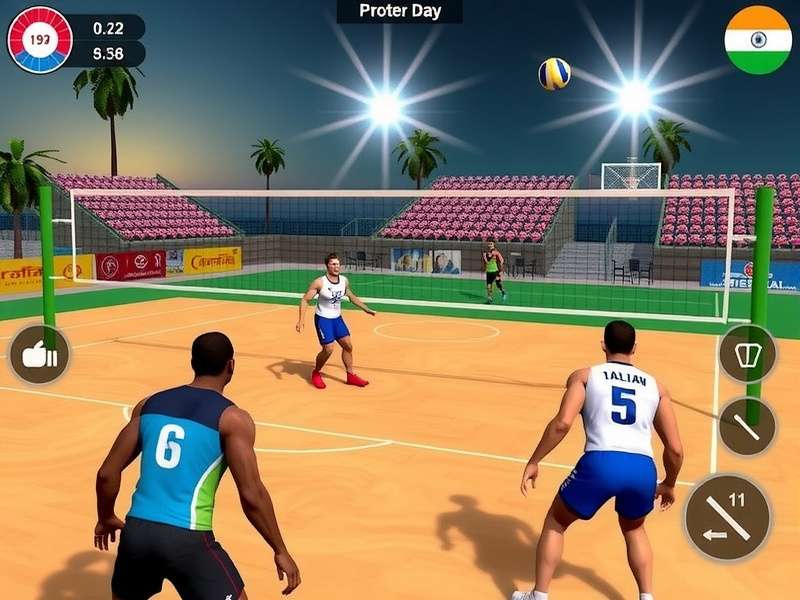 UP Spikers Dynasty gameplay screenshot showing volleyball action